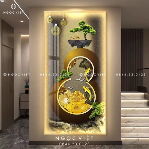 Tranh Đèn LED Tráng Gương - Dọc | Tranh Ngọc Việt - BMT DakLak | Tranh Ngọc Việt - Xưởng Tranh Đẹp Buôn Ma Thuột (BMT) DakLak