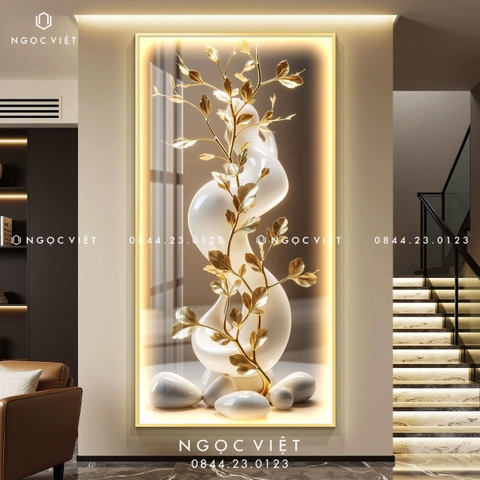 Tranh Đèn LED Tráng Gương - Dọc | Tranh Ngọc Việt - BMT DakLak | Tranh Ngọc Việt - Xưởng Tranh Đẹp Buôn Ma Thuột (BMT) DakLak