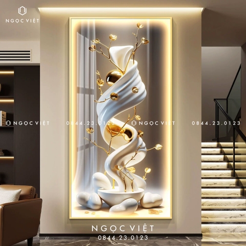 Tranh Đèn LED Tráng Gương - Dọc | Tranh Ngọc Việt - BMT DakLak | Tranh Ngọc Việt - Xưởng Tranh Đẹp Buôn Ma Thuột (BMT) DakLak