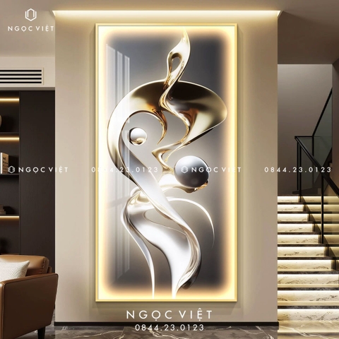 Tranh Đèn LED Tráng Gương - Dọc | Tranh Ngọc Việt - BMT DakLak | Tranh Ngọc Việt - Xưởng Tranh Đẹp Buôn Ma Thuột (BMT) DakLak