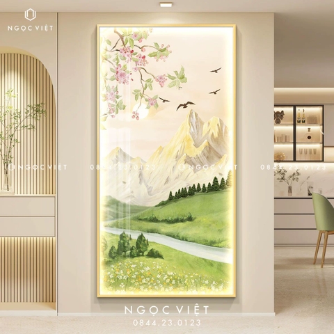 Tranh Đèn LED Tráng Gương - Dọc | Tranh Ngọc Việt - BMT DakLak | Tranh Ngọc Việt - Xưởng Tranh Đẹp Buôn Ma Thuột (BMT) DakLak