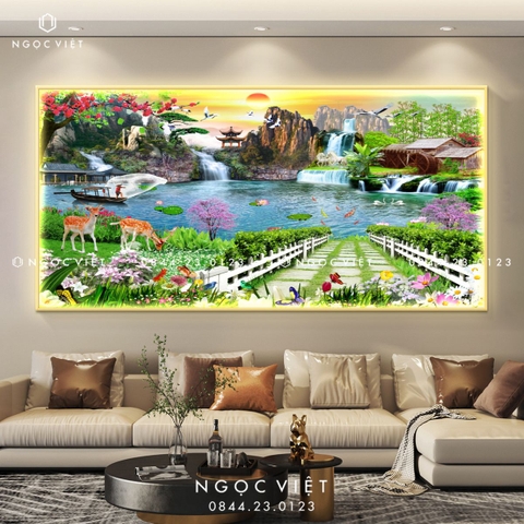 Tranh Đèn LED Tráng Gương - Ngang | Tranh Ngọc Việt - BMT DakLak | Tranh Ngọc Việt - Xưởng Tranh Đẹp Buôn Ma Thuột (BMT) DakLak