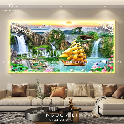 Tranh Đèn LED Tráng Gương - Ngang | Tranh Ngọc Việt - BMT DakLak | Tranh Ngọc Việt - Xưởng Tranh Đẹp Buôn Ma Thuột (BMT) DakLak