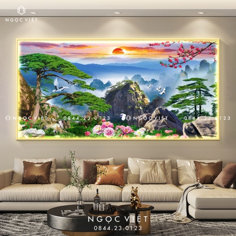 Tranh Đèn LED Tráng Gương - Ngang | Tranh Ngọc Việt - BMT DakLak | Tranh Ngọc Việt - Xưởng Tranh Đẹp Buôn Ma Thuột (BMT) DakLak