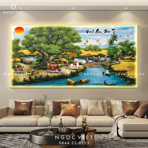 Tranh Đèn LED Tráng Gương - Ngang | Tranh Ngọc Việt - BMT DakLak | Tranh Ngọc Việt - Xưởng Tranh Đẹp Buôn Ma Thuột (BMT) DakLak