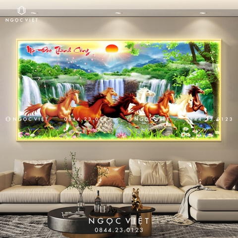 Tranh Đèn LED Tráng Gương - Ngang | Tranh Ngọc Việt - BMT DakLak | Tranh Ngọc Việt - Xưởng Tranh Đẹp Buôn Ma Thuột (BMT) DakLak