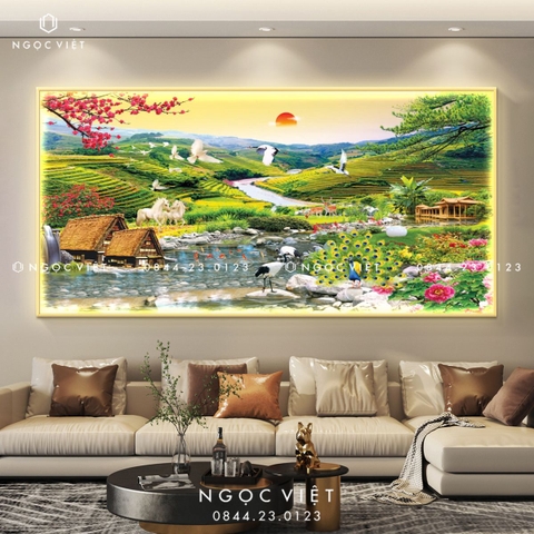 Tranh Đèn LED Tráng Gương - Ngang | Tranh Ngọc Việt - BMT DakLak | Tranh Ngọc Việt - Xưởng Tranh Đẹp Buôn Ma Thuột (BMT) DakLak