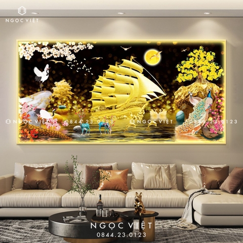 Tranh Đèn LED Tráng Gương - Ngang | Tranh Ngọc Việt - BMT DakLak | Tranh Ngọc Việt - Xưởng Tranh Đẹp Buôn Ma Thuột (BMT) DakLak