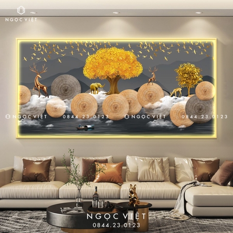 Tranh Đèn LED Tráng Gương - Ngang | Tranh Ngọc Việt - BMT DakLak | Tranh Ngọc Việt - Xưởng Tranh Đẹp Buôn Ma Thuột (BMT) DakLak