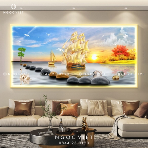 Tranh Đèn LED Tráng Gương - Ngang | Tranh Ngọc Việt - BMT DakLak | Tranh Ngọc Việt - Xưởng Tranh Đẹp Buôn Ma Thuột (BMT) DakLak
