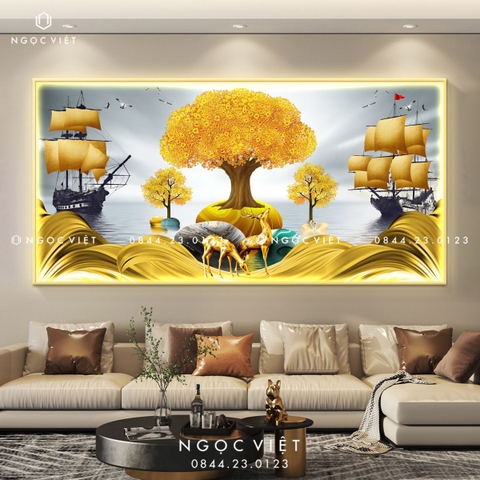 Tranh Đèn LED Tráng Gương - Ngang | Tranh Ngọc Việt - BMT DakLak | Tranh Ngọc Việt - Xưởng Tranh Đẹp Buôn Ma Thuột (BMT) DakLak