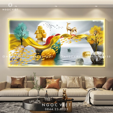 Tranh Đèn LED Tráng Gương - Ngang | Tranh Ngọc Việt - BMT DakLak | Tranh Ngọc Việt - Xưởng Tranh Đẹp Buôn Ma Thuột (BMT) DakLak