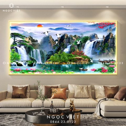 Tranh Đèn LED Tráng Gương - Ngang | Tranh Ngọc Việt - BMT DakLak | Tranh Ngọc Việt - Xưởng Tranh Đẹp Buôn Ma Thuột (BMT) DakLak
