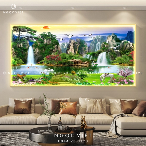 Tranh Đèn LED Tráng Gương - Ngang | Tranh Ngọc Việt - BMT DakLak | Tranh Ngọc Việt - Xưởng Tranh Đẹp Buôn Ma Thuột (BMT) DakLak