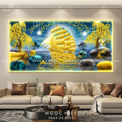 Tranh Đèn LED Tráng Gương - Ngang | Tranh Ngọc Việt - BMT DakLak | Tranh Ngọc Việt - Xưởng Tranh Đẹp Buôn Ma Thuột (BMT) DakLak