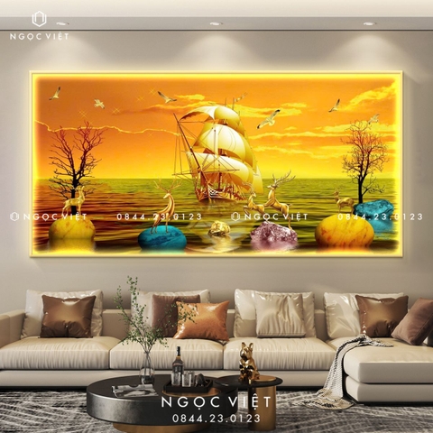 Tranh Đèn LED Tráng Gương - Ngang | Tranh Ngọc Việt - BMT DakLak | Tranh Ngọc Việt - Xưởng Tranh Đẹp Buôn Ma Thuột (BMT) DakLak