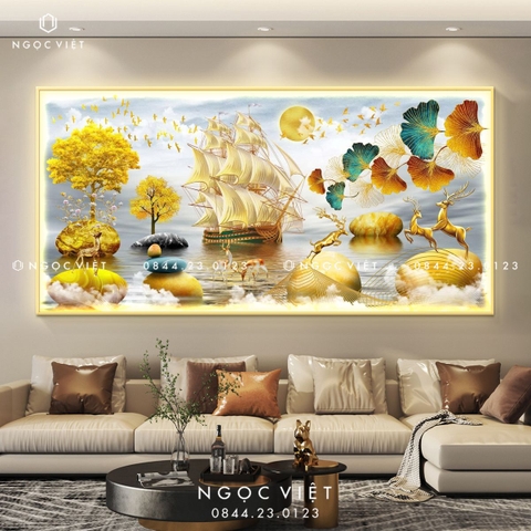 Tranh Đèn LED Tráng Gương - Ngang | Tranh Ngọc Việt - BMT DakLak | Tranh Ngọc Việt - Xưởng Tranh Đẹp Buôn Ma Thuột (BMT) DakLak