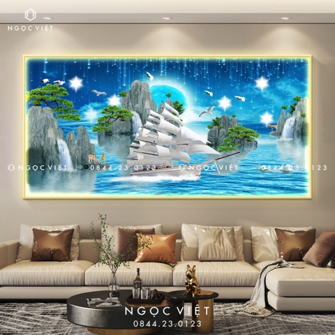 Tranh Đèn LED Tráng Gương - Ngang | Tranh Ngọc Việt - BMT DakLak | Tranh Ngọc Việt - Xưởng Tranh Đẹp Buôn Ma Thuột (BMT) DakLak