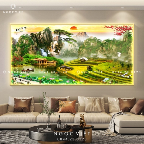 Tranh Đèn LED Tráng Gương - Ngang | Tranh Ngọc Việt - BMT DakLak | Tranh Ngọc Việt - Xưởng Tranh Đẹp Buôn Ma Thuột (BMT) DakLak