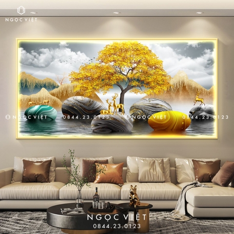 Tranh Đèn LED Tráng Gương - Ngang | Tranh Ngọc Việt - BMT DakLak | Tranh Ngọc Việt - Xưởng Tranh Đẹp Buôn Ma Thuột (BMT) DakLak