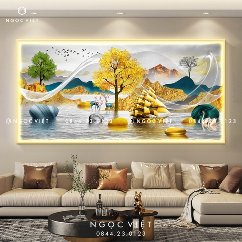 Tranh Đèn LED Tráng Gương - Ngang | Tranh Ngọc Việt - BMT DakLak | Tranh Ngọc Việt - Xưởng Tranh Đẹp Buôn Ma Thuột (BMT) DakLak