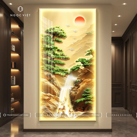 Tranh Đèn LED Tráng Gương - Dọc | Tranh Ngọc Việt - BMT DakLak | Tranh Ngọc Việt - Xưởng Tranh Đẹp Buôn Ma Thuột (BMT) DakLak