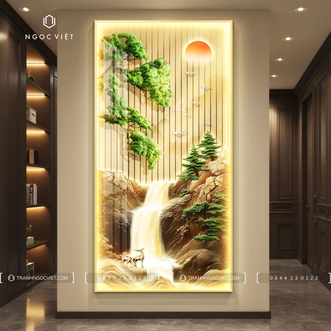 Tranh Đèn LED Tráng Gương - Dọc | Tranh Ngọc Việt - BMT DakLak | Tranh Ngọc Việt - Xưởng Tranh Đẹp Buôn Ma Thuột (BMT) DakLak