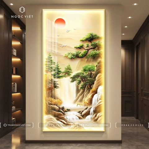Tranh Đèn LED Tráng Gương - Dọc | Tranh Ngọc Việt - BMT DakLak | Tranh Ngọc Việt - Xưởng Tranh Đẹp Buôn Ma Thuột (BMT) DakLak
