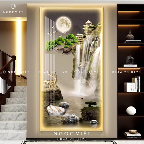 Tranh Đèn LED Tráng Gương - Dọc | Tranh Ngọc Việt - BMT DakLak | Tranh Ngọc Việt - Xưởng Tranh Đẹp Buôn Ma Thuột (BMT) DakLak