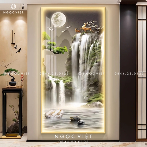 Tranh Đèn LED Tráng Gương - Dọc | Tranh Ngọc Việt - BMT DakLak | Tranh Ngọc Việt - Xưởng Tranh Đẹp Buôn Ma Thuột (BMT) DakLak