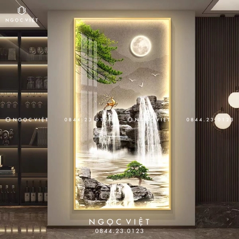 Tranh Đèn LED Tráng Gương - Dọc | Tranh Ngọc Việt - BMT DakLak | Tranh Ngọc Việt - Xưởng Tranh Đẹp Buôn Ma Thuột (BMT) DakLak