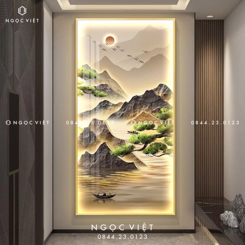 Tranh Đèn LED Tráng Gương - Dọc | Tranh Ngọc Việt - BMT DakLak | Tranh Ngọc Việt - Xưởng Tranh Đẹp Buôn Ma Thuột (BMT) DakLak