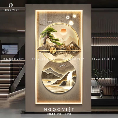 Tranh Đèn LED Tráng Gương - Dọc | Tranh Ngọc Việt - BMT DakLak | Tranh Ngọc Việt - Xưởng Tranh Đẹp Buôn Ma Thuột (BMT) DakLak