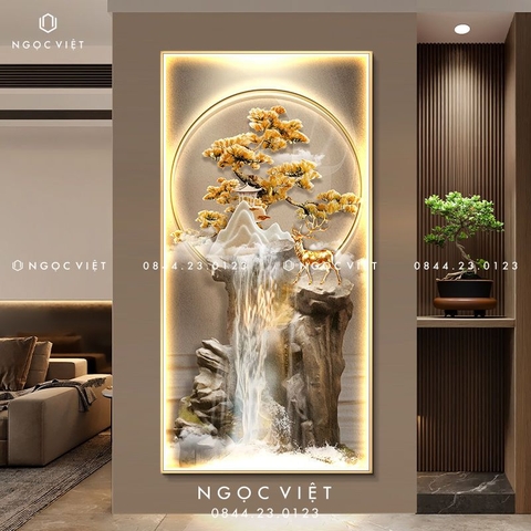 Tranh Đèn LED Tráng Gương - Dọc | Tranh Ngọc Việt - BMT DakLak | Tranh Ngọc Việt - Xưởng Tranh Đẹp Buôn Ma Thuột (BMT) DakLak