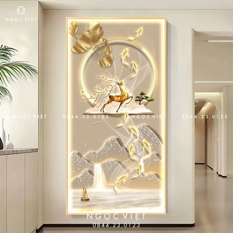 Tranh Đèn LED Tráng Gương - Dọc | Tranh Ngọc Việt - BMT DakLak | Tranh Ngọc Việt - Xưởng Tranh Đẹp Buôn Ma Thuột (BMT) DakLak