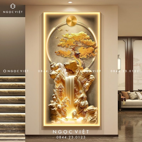 Tranh Đèn LED Tráng Gương - Dọc | Tranh Ngọc Việt - BMT DakLak | Tranh Ngọc Việt - Xưởng Tranh Đẹp Buôn Ma Thuột (BMT) DakLak