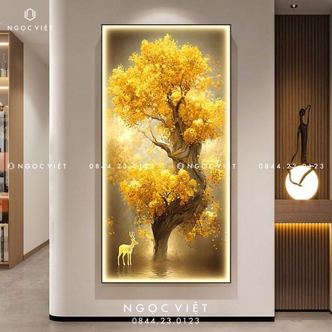 Tranh Đèn LED Tráng Gương - Dọc | Tranh Ngọc Việt - BMT DakLak | Tranh Ngọc Việt - Xưởng Tranh Đẹp Buôn Ma Thuột (BMT) DakLak