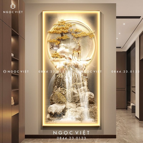 Tranh Đèn LED Tráng Gương - Dọc | Tranh Ngọc Việt - BMT DakLak | Tranh Ngọc Việt - Xưởng Tranh Đẹp Buôn Ma Thuột (BMT) DakLak