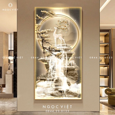 Tranh Đèn LED Tráng Gương - Dọc | Tranh Ngọc Việt - BMT DakLak | Tranh Ngọc Việt - Xưởng Tranh Đẹp Buôn Ma Thuột (BMT) DakLak