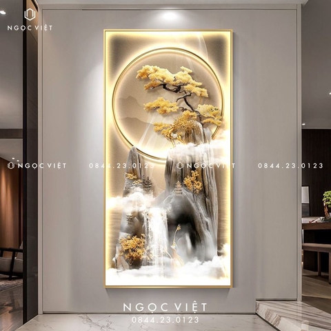 Tranh Đèn LED Tráng Gương - Dọc | Tranh Ngọc Việt - BMT DakLak | Tranh Ngọc Việt - Xưởng Tranh Đẹp Buôn Ma Thuột (BMT) DakLak