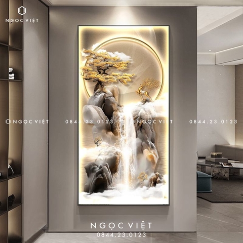 Tranh Đèn LED Tráng Gương - Dọc | Tranh Ngọc Việt - BMT DakLak | Tranh Ngọc Việt - Xưởng Tranh Đẹp Buôn Ma Thuột (BMT) DakLak