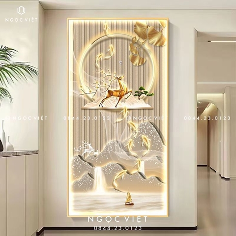 Tranh Đèn LED Tráng Gương - Dọc | Tranh Ngọc Việt - BMT DakLak | Tranh Ngọc Việt - Xưởng Tranh Đẹp Buôn Ma Thuột (BMT) DakLak