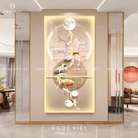 Tranh Đèn LED Tráng Gương - Dọc | Tranh Ngọc Việt - BMT DakLak | Tranh Ngọc Việt - Xưởng Tranh Đẹp Buôn Ma Thuột (BMT) DakLak