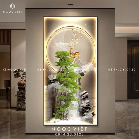Tranh Đèn LED Tráng Gương - Dọc | Tranh Ngọc Việt - BMT DakLak | Tranh Ngọc Việt - Xưởng Tranh Đẹp Buôn Ma Thuột (BMT) DakLak