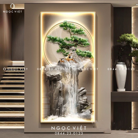 Tranh Đèn LED Tráng Gương - Dọc | Tranh Ngọc Việt - BMT DakLak | Tranh Ngọc Việt - Xưởng Tranh Đẹp Buôn Ma Thuột (BMT) DakLak