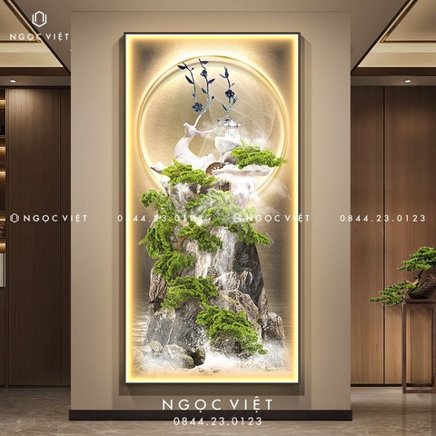 Tranh Đèn LED Tráng Gương - Dọc | Tranh Ngọc Việt - BMT DakLak | Tranh Ngọc Việt - Xưởng Tranh Đẹp Buôn Ma Thuột (BMT) DakLak