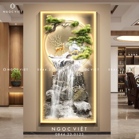 Tranh Đèn LED Tráng Gương - Dọc | Tranh Ngọc Việt - BMT DakLak | Tranh Ngọc Việt - Xưởng Tranh Đẹp Buôn Ma Thuột (BMT) DakLak