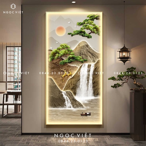 Tranh Đèn LED Tráng Gương - Dọc | Tranh Ngọc Việt - BMT DakLak | Tranh Ngọc Việt - Xưởng Tranh Đẹp Buôn Ma Thuột (BMT) DakLak