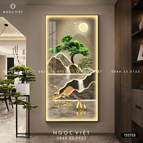 Tranh Đèn LED Tráng Gương - Dọc | Tranh Ngọc Việt - BMT DakLak | Tranh Ngọc Việt - Xưởng Tranh Đẹp Buôn Ma Thuột (BMT) DakLak