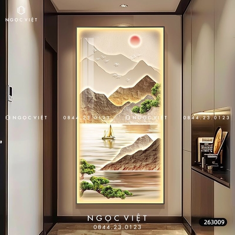 Tranh Đèn LED Tráng Gương - Dọc | Tranh Ngọc Việt - BMT DakLak | Tranh Ngọc Việt - Xưởng Tranh Đẹp Buôn Ma Thuột (BMT) DakLak